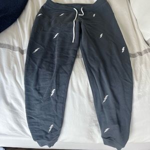 Lightning bolt sweatpants